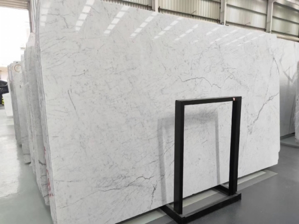 Italian Bianco Carrara White Marble Slab 