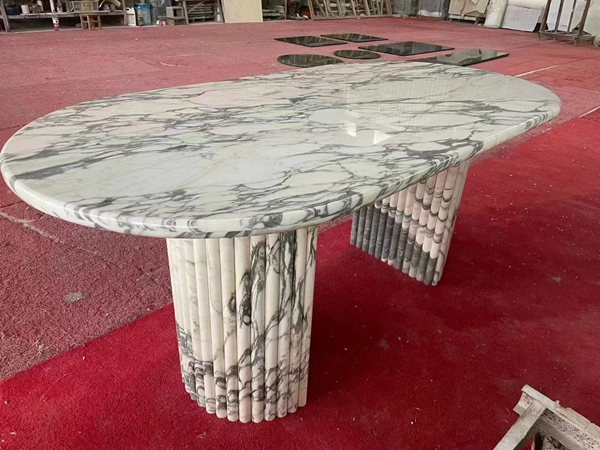 Arabescato Corchia Marble Dining Table